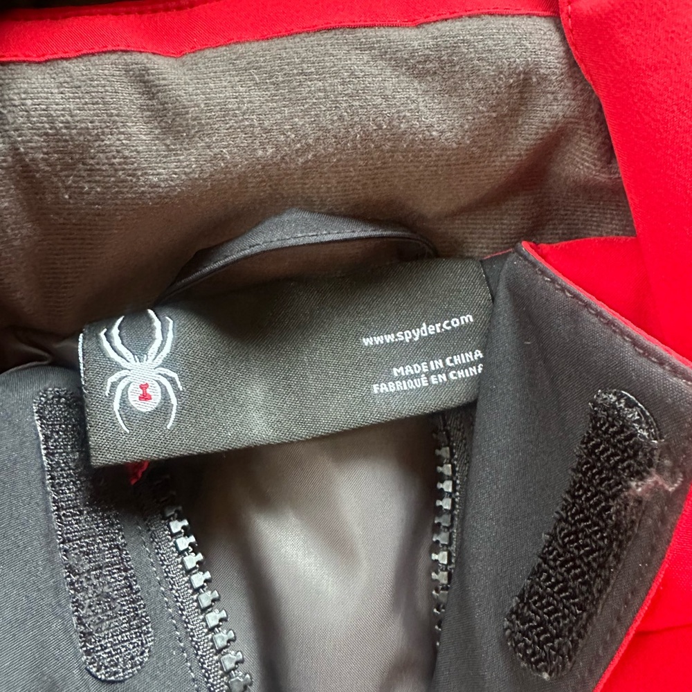 Spyder Kids Red and Black Ski Jacket - Picture 5 of 9